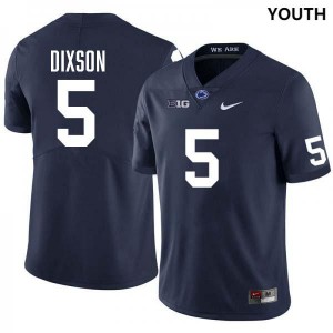 Daryus Dixson Penn State #5 Stitched Youth College Football Jersey - Navy