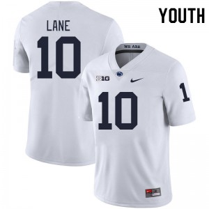 Dejuan Lane Penn State College Football Official #10 Youth Jersey - White
