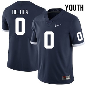 Dominic DeLuca Penn State Nittany Lions Replica #0 College Football Youth Jersey - Retro