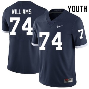 J'ven Williams PSU Lions #74 College Football Youth High School Jersey - Retro