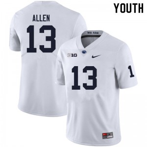 Kaytron Allen PSU College Football #13 2024-25 Youth Jersey - White
