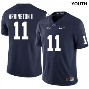 LaVar Arrington II PSU Nittany Lions Stitched #11 College Football Youth Jersey - Navy