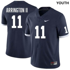 LaVar Arrington II PSU Nittany Lions Stitched College Football #11 Youth Jersey - Retro Navy