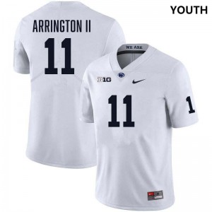 LaVar Arrington II Penn State Stitched College Football Youth #11 Jersey - White