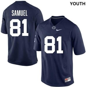Lyrick Samuel PSU Stitched Youth #81 College Football Jersey - Navy