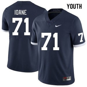 Olaivavega Ioane Penn State College Football #71 Youth Stitched Jersey - Retro Navy