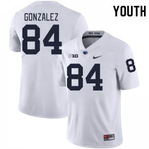 Peter Gonzalez Penn State Nittany Lions Player #84 College Football Youth Jersey - White
