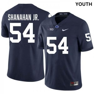 TJ Shanahan Jr. PSU Lions #54 College Football Stitched Youth Jersey - Navy