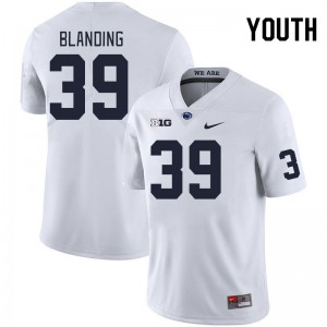 Ty Blanding Nittany Lions #39 Game Youth College Football Jersey - White