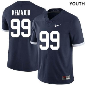 Yvan Kemajou Penn State Lions #99 College Football Stitched Youth Jersey - Retro Navy
