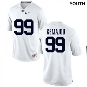 Yvan Kemajou PSU Stitched Youth #99 College Football Jersey - White