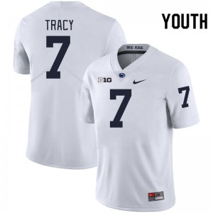 Zion Tracy PSU Lions #7 College Football 2024-25 Youth Jersey - White