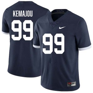 Yvan Kemajou Nittany Lions Stitched College Football #99 Mens Jersey - Retro Navy