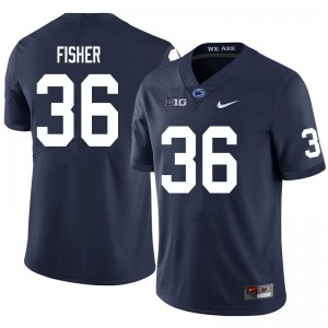 Zuriah Fisher PSU Nittany Lions #36 High School College Football Men's Jersey - Navy