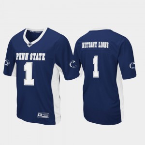 PSU Nittany Lions Football Max Power Mens #1 Jersey - Navy