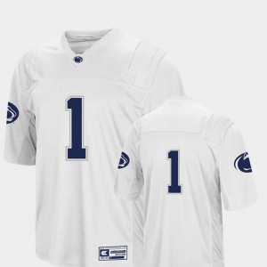 PSU Lions Authentic Men #1 College Football Jersey - White