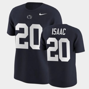 Adisa Isaac PSU Name & Number #20 College Football Men's T-Shirt - Navy