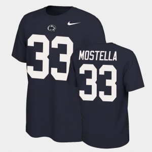 Bryce Mostella PSU Nittany Lions Mens Name and Number #33 Name & Number Retro T-Shirt - Navy