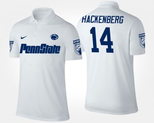 Christian Hackenberg Penn State Nittany Lions Name and Number #14 Men Polo - White
