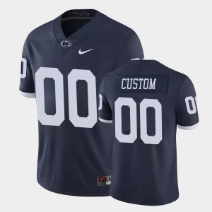 Custom PSU Men's Limited #00 College Football Jersey - Navy