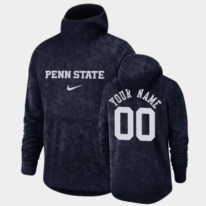 Custom PSU Lions Basketball Spotlight Pullover Team Logo #00 Men Hoodie - Navy
