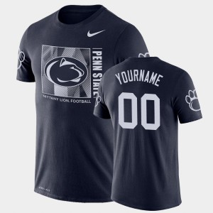 Custom Penn State Team Issue Men's #00 Performance T-Shirt - Navy