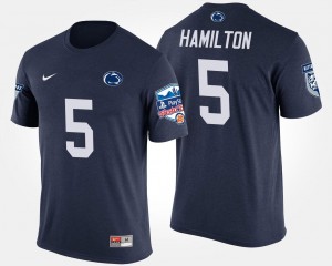 DaeSean Hamilton Penn State Men Fiesta Bowl #5 Bowl Game T-Shirt - Navy