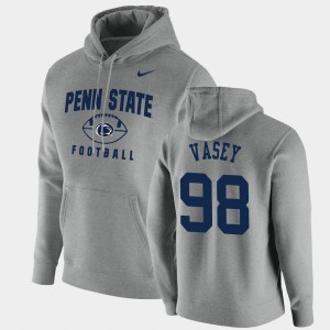 Dan Vasey PSU Lions Football Pullover #98 Oopty Oop Men's Hoodie - Gray