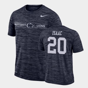 Adisa Isaac Penn State GFX Velocity Mens Sideline Legend Performance #20 T-Shirt - Navy
