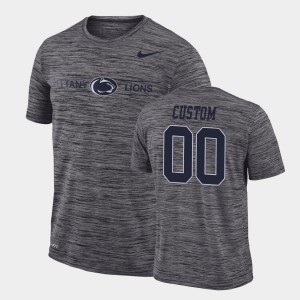 Custom Penn State Nittany Lions Mens #00 GFX Velocity Sideline Legend Performance T-Shirt - Gray