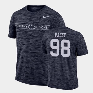 Dan Vasey Penn State GFX Velocity Mens #98 Sideline Legend Performance T-Shirt - Navy