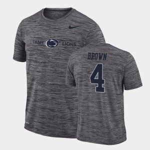 Journey Brown Penn State Lions #4 Sideline Legend Performance GFX Velocity Mens T-Shirt - Gray