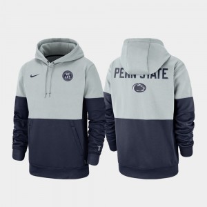 Penn State Rivalry Therma Performance Pullover Mens Hoodie - Gray Navy