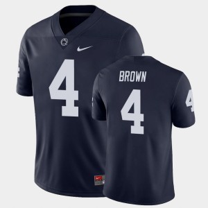 Journey Brown PSU Lions College Football Men's #4 Game Jersey - Navy