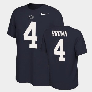 Journey Brown Penn State Name & Number Retro #4 Men's Name and Number T-Shirt - Navy