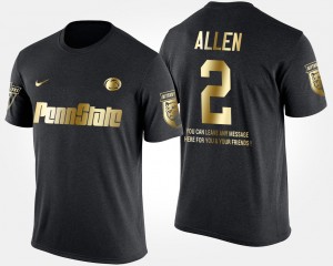Marcus Allen Penn State Men's #2 Short Sleeve With Message Gold Limited T-Shirt - Black