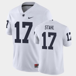 Mason Stahl Lions Mens #17 Game College Football Jersey - White