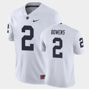 Micah Bowens Penn State College Football Game Men #2 Jersey - White