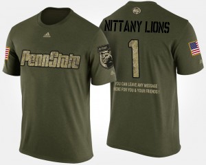 Lions Military No.1 Short Sleeve With Message #1 Men T-Shirt - Camo