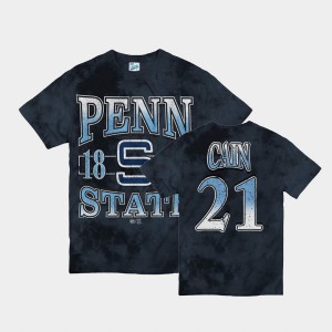 Noah Cain Nittany Lions #21 Vintage Tubular Mens T-Shirt - Navy