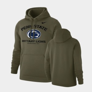 PSU Nittany Lions Men's Club Fleece Stencil Arch Hoodie - Olive