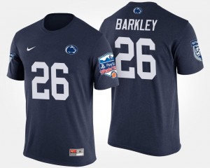 Saquon Barkley PSU Lions Fiesta Bowl Bowl Game #26 Men's T-Shirt - Navy