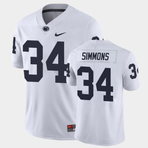 Shane Simmons PSU Nittany Lions College Football #34 Men Limited Jersey - White