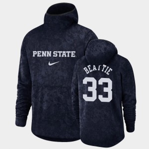 Stephen Beattie PSU Lions Men's Basketball Spotlight #33 Pullover Team Logo Hoodie - Navy