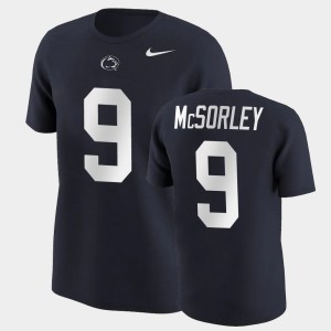 Trace McSorley Lions Name & Number Men's #9 College Football T-Shirt - Navy