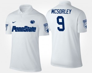 Trace McSorley Penn State Name and Number Men's #9 Polo - White