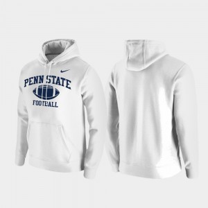 PSU Lions Retro Football Mens Club Fleece Hoodie - White