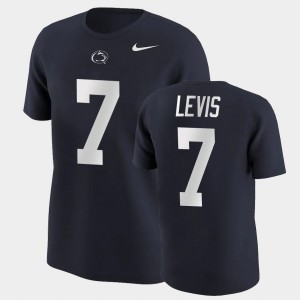 Will Levis Penn State Name & Number College Football Men #7 T-Shirt - Navy