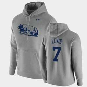 Will Levis Penn State Pullover #7 Vintage School Logo Mens Hoodie - Heathered Gray