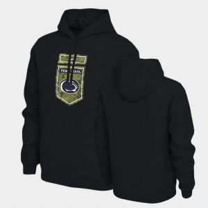 Penn State Lions Veterans Mens Hoodie - Black Camo